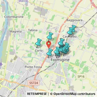 Mappa Via Alessandro Volta, 41043 Formigine MO, Italia (1.28643)