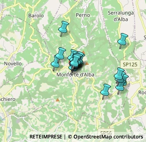 Mappa Via Ospedale s, 12065 Monforte d'Alba CN, Italia (1.054)