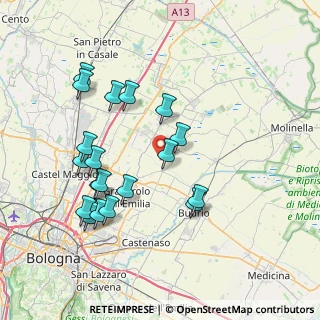 Mappa Via Luzzo, 40054 Budrio BO, Italia (7.83632)