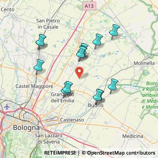 Mappa Via Luzzo, 40054 Budrio BO, Italia (7.22769)
