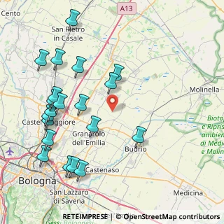 Mappa Via Luzzo, 40054 Budrio BO, Italia (9.6245)