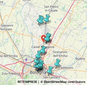 Mappa Via Don Francesco Pasti, 40050 Funo BO, Italia (7.6965)