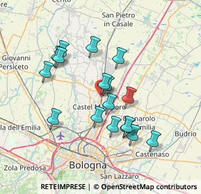 Mappa Via Don Francesco Pasti, 40050 Funo BO, Italia (6.51118)