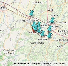 Mappa Via D. Bedroni, 42019 Scandiano RE, Italia (7.51182)