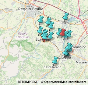 Mappa Via D. Bedroni, 42019 Scandiano RE, Italia (6.15)