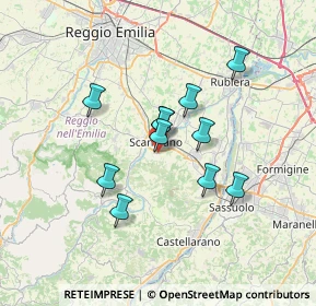 Mappa Via D. Bedroni, 42019 Scandiano RE, Italia (5.46455)