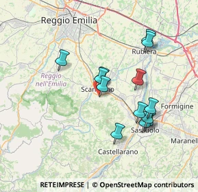 Mappa Via D. Bedroni, 42019 Scandiano RE, Italia (6.73308)