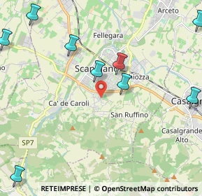 Mappa Via D. Bedroni, 42019 Scandiano RE, Italia (3.17455)