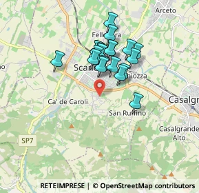 Mappa Via D. Bedroni, 42019 Scandiano RE, Italia (1.374)