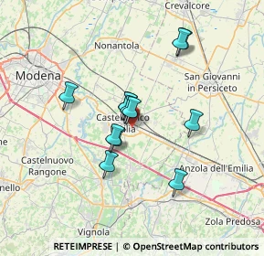 Mappa Via dei Calzolai, 41013 Castelfranco Emilia MO, Italia (5.36333)