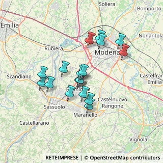 Mappa Via Antonio Canova, 41043 Formigine MO, Italia (5.65111)