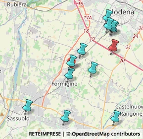 Mappa Via Antonio Canova, 41043 Formigine MO, Italia (4.51667)