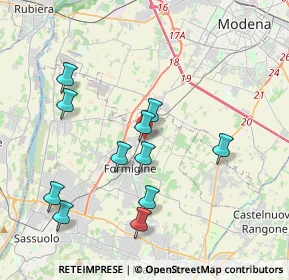 Mappa Via Antonio Canova, 41043 Formigine MO, Italia (3.84818)