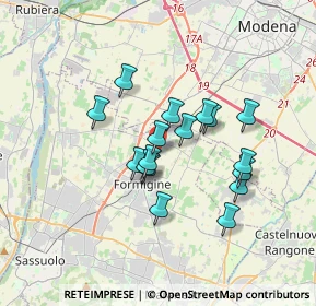 Mappa Via Antonio Canova, 41043 Formigine MO, Italia (2.79294)