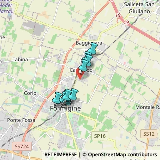 Mappa Via Antonio Canova, 41043 Formigine MO, Italia (1.34154)