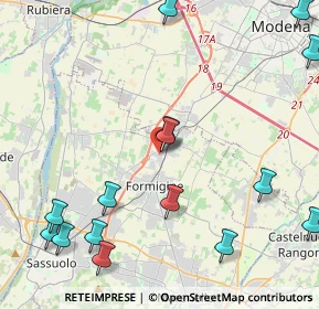 Mappa Via Niccolò Copernico, 41043 Formigine MO, Italia (6.10235)