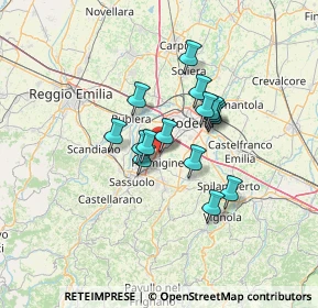 Mappa Via Niccolò Copernico, 41043 Formigine MO, Italia (9.656)