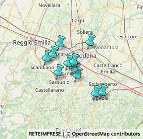 Mappa Via Niccolò Copernico, 41043 Formigine MO, Italia (8.87455)