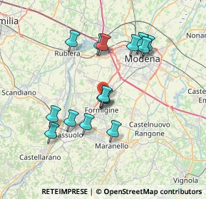 Mappa Via Niccolò Copernico, 41043 Formigine MO, Italia (6.716)