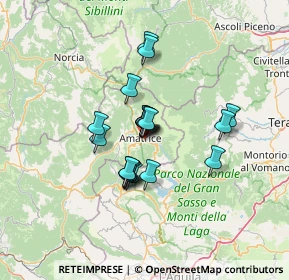 Mappa Viale p. g. minozzi, 02012 Amatrice RI, Italia (9.739)