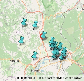 Mappa Via della Stazione, 05029 San Gemini TR, Italia (7.5645)