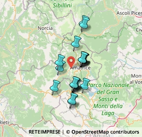 Mappa Via Salaria km 129, 02012 Amatrice RI, Italia (10.177)