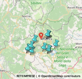 Mappa Via Salaria km 129, 02012 Amatrice RI, Italia (10.57333)