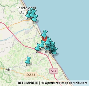 Mappa SS 16 Nord, 64025 Pineto TE (3.039)