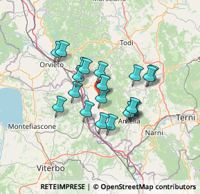 Mappa Via Vittorio Emanuele, 05025 Guardea TR, Italia (11.0845)