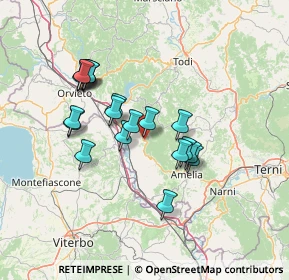 Mappa Via Vittorio Emanuele, 05025 Guardea TR, Italia (12.7955)