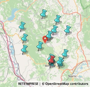 Mappa Via del Pantano, 05025 Guardea TR, Italia (7.31556)