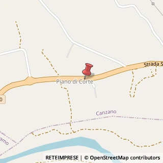 Mappa 64020 Piano di Corte TE, Italia, 64020 Canzano, Teramo (Abruzzo)