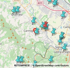 Mappa 59015 Carmignano PO, Italia (5.5985)
