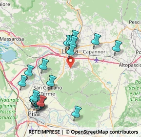 Mappa Via di San Pieretto in Guamo, 55012 Capannori LU, Italia (9.171)