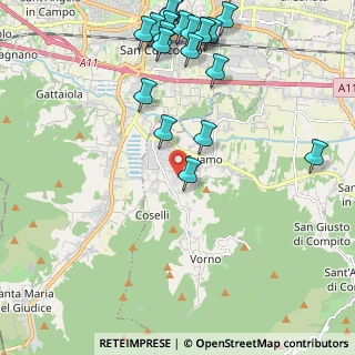 Mappa Via di San Pieretto in Guamo, 55012 Capannori LU, Italia (2.741)