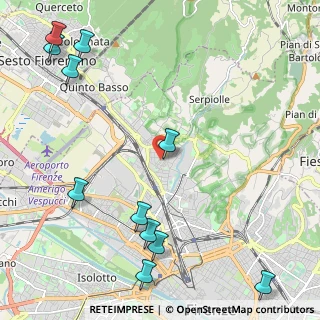 Mappa Via Mario Sbrilli, 50141 Firenze FI, Italia (3.08091)