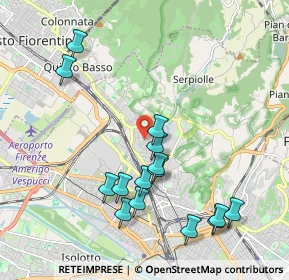Mappa Via Mario Sbrilli, 50141 Firenze FI, Italia (2.16533)