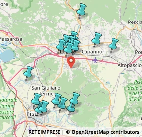 Mappa Via Nuova di Guamo, 55012 Capannori LU, Italia (7.5685)