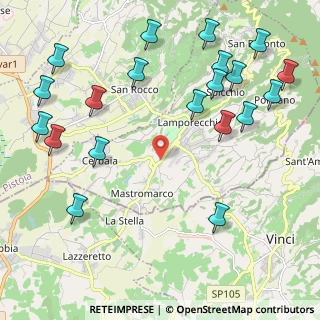Mappa Via Firenze, 51035 Lamporecchio PT, Italia (2.785)