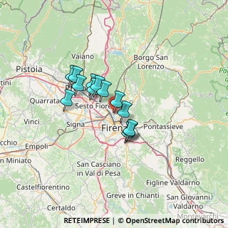 Mappa CAP, 50139 Firenze FI (9.54308)