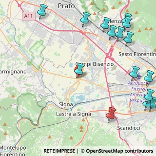 Mappa Via Sant' Ambrogio, 50013 Campi Bisenzio FI, Italia (6.73188)