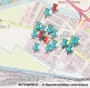 Mappa Via Carlo Forlanini, 50019 Sesto Fiorentino FI, Italia (0.357)