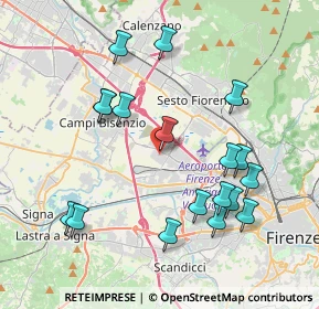 Mappa Via Carlo Forlanini, 50019 Sesto Fiorentino FI, Italia (4.22833)