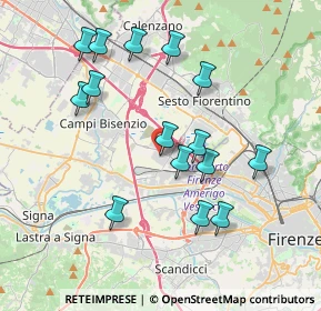 Mappa Via Carlo Forlanini, 50019 Sesto Fiorentino FI, Italia (3.842)