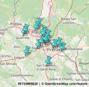 Mappa Via Carlo Forlanini, 50019 Sesto Fiorentino FI, Italia (8.97563)