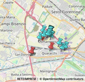 Mappa Via Carlo Forlanini, 50019 Sesto Fiorentino FI, Italia (1.01474)