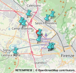 Mappa Via Niccolò Copernico, 50019 Sesto Fiorentino FI, Italia (3.66818)