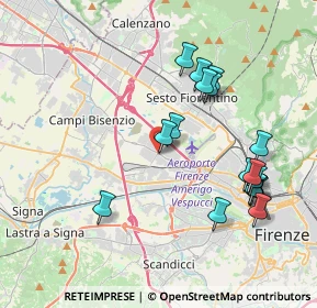 Mappa Via Niccolò Copernico, 50019 Sesto Fiorentino FI, Italia (4.09118)