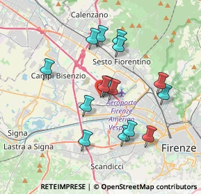 Mappa Via Niccolò Copernico, 50019 Sesto Fiorentino FI, Italia (3.38)
