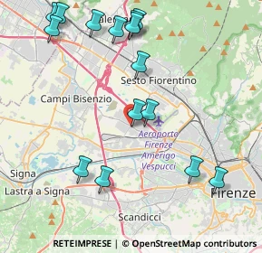 Mappa Via Niccolò Copernico, 50019 Sesto Fiorentino FI, Italia (4.92733)